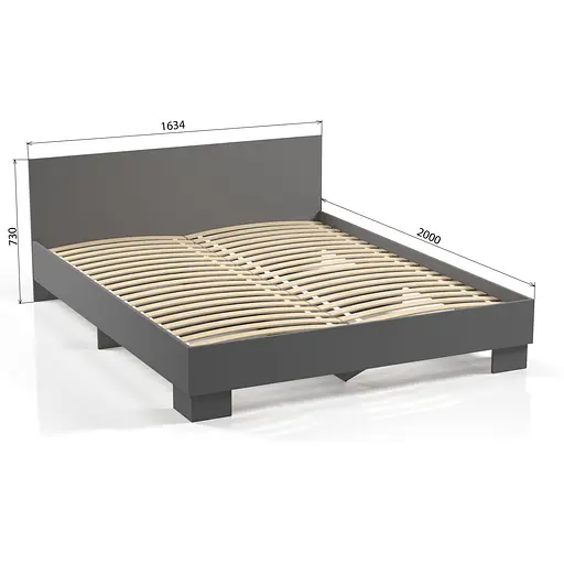 Кровать Orange-Line Тина 160 Серый графит - фото 2