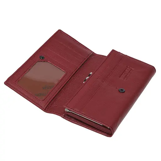 Гаманець жіночий шкіряний Horse Imperial A0001 бордовий - фото 4