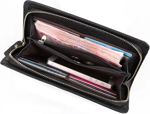 Чоловік шкіряний клатч Vintage 21,5х11 см 000158540 - фото 7