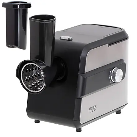 Мясорубка №5 с слайсером + насадка на колбасу и кеббе Adler AD 4813 - фото 5