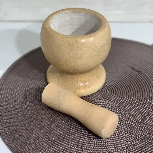 Ступка-измельчитель из мрамора для специй 15х15 см. Frico FRU-060 - фото 2