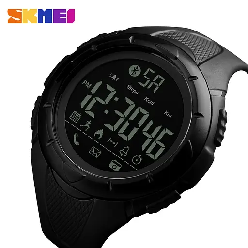 Наручний годинник чоловічий 1326BK Black Smart Watch Skmei acs0030810 - фото 2