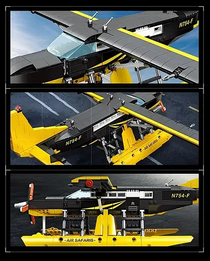 Конструктор Жовтий Літак 739 елементів - фото 6