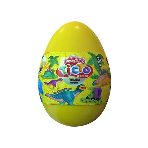 Набір творчості Тісто для ліпки Master Do Dinosaurs Eggs, укр, Danko Toys - фото 2