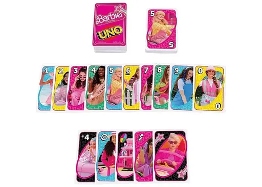 Настольная игра Mattel Уно Барби в кино (UNO Barbie The Movie) (HPY59) - фото 6