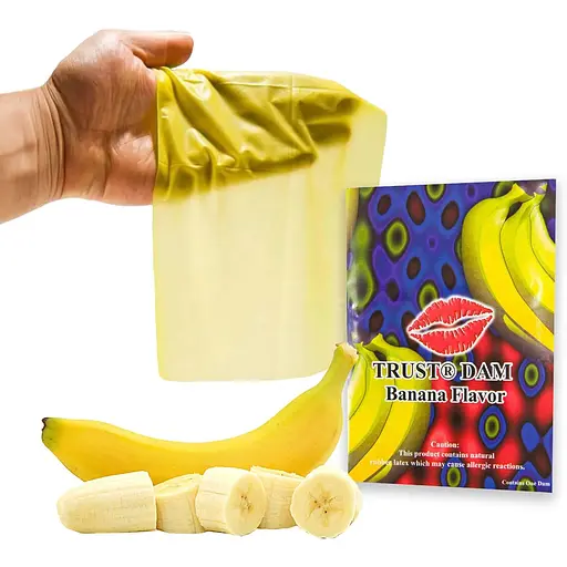 Латексна серветка One Latex Dental Dams BaNana 1 шт. - фото 2