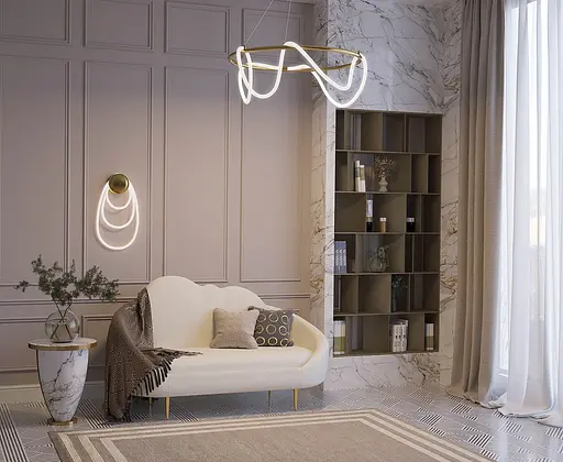 Настінний світильник MJ-Light ROPE WALL 4000K GD 10023 - фото 8