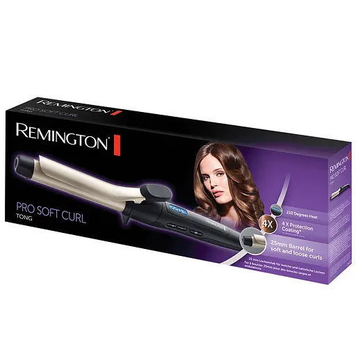 Плойка Remington Pro Soft Curl, 300 Вт, температурных режимов 10, D-25 мм, 130-220 С, дисплей, керамика, черный - фото 5