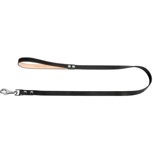 Повідець Collar одинарний непрошитий (ширина 16мм, довжина 122см) чорний - фото 2