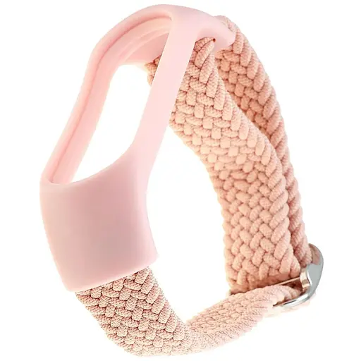 Ремінець Braided Buckle Enhanced Mi Band 3/4/5/6/7 Рожевий - фото 1