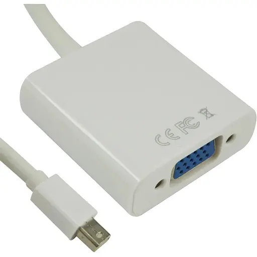 Конвертер mini Display Port папа на Vga мама 30 см пакет