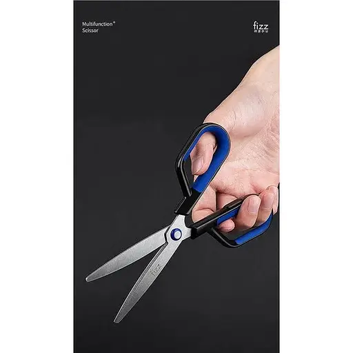 Ножиці  та ножиці-чохол Yopin Fizz Kawai 2 в 1 чорно сині - фото 5
