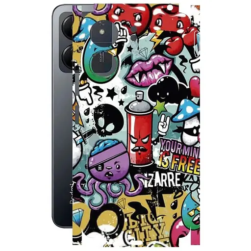 Захисна плівка StatusSKIN для Xiaomi Poco C65 Корпус Вініл Графіті - фото 1