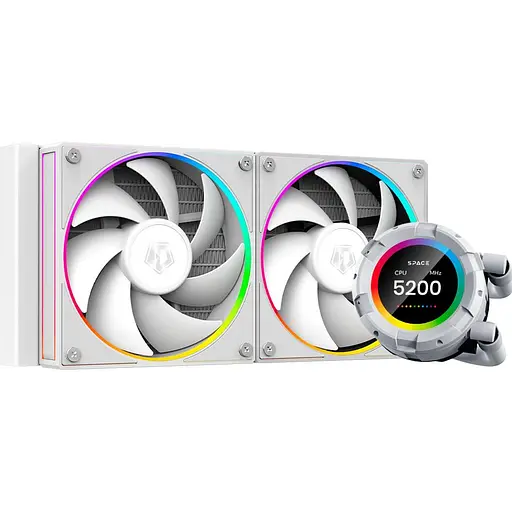 СВО ID-Cooling Space LCD SL240 White (SL240 WHITE) - фото 1