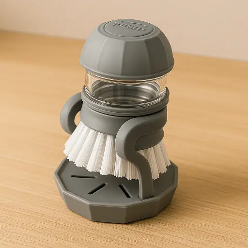 Щітка для миття посуду, Кухонна щітка-дозатор для мийного засобу - фото 1