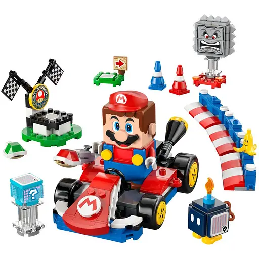 Конструктор LEGO Super Mario Mario Kart Interactive LEGO Mario та Standard Kart 278 деталей (72043) - фото 2