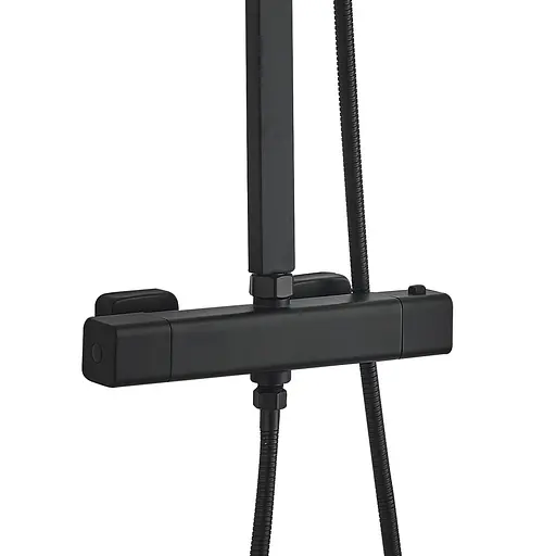 Душова система Globus Lux Termostatic Q GLQ-0040T-BB, Чорний матовий - фото 4