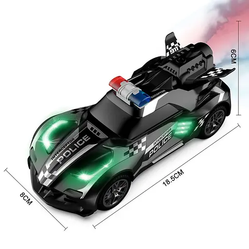 Машина полицейская на радиоуправлении, 18,5 см, 1:20, пар, KM660-2A - фото 6