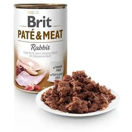 Влажный корм Brit Care Pate&Meat для собак с кроликом 400 г - фото 2