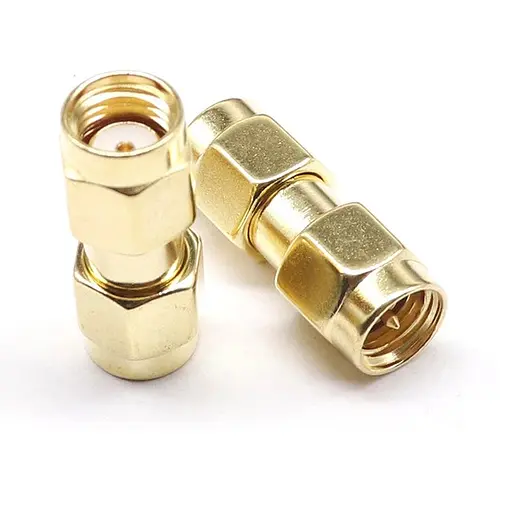 SMA переходник коннектор с RP-SMA male на SMA male со штырьком с 1-й стороны (100936) - фото 2