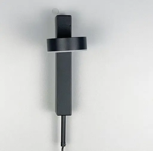 Настенный светильник с подвижным плафоном и димерным выключателем Line F Арт. WJ015 BK - фото 2