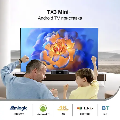 Смарт ТВ-приставка Tanix TX3 mini+ 4/64GB Android (TBT30464B 4470) Чорна - фото 6