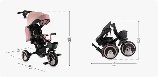 Трехколесный велосипед MoMi Ivi Pink (ROTR00019) - фото 9