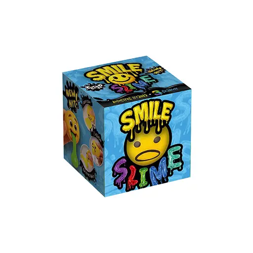 Игрушка антистресс Вязкая масса "Smile Slime" Danko Toys SS-01-02 клейкий лизун - фото 1
