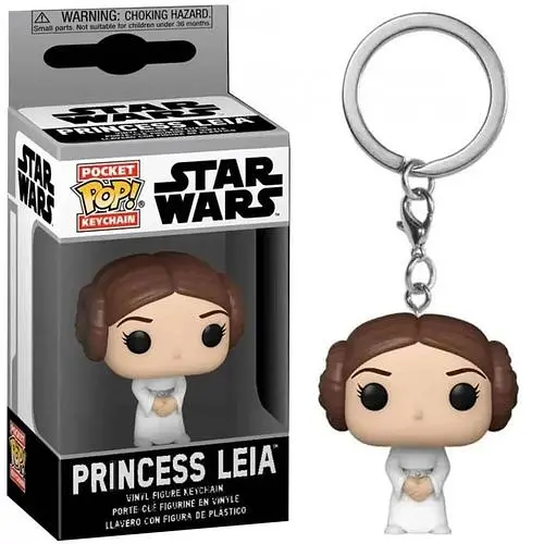 Фігурка-брелок Зоряні Війни Принцеса Лея Keychain Funko Pop Star Wars Princess Lea 4 см Trinket SW PL - фото 1