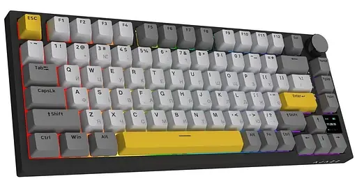 Клавиатура Ajazz AK820 PRO 75% Exploded Gift Switch Black RGB (AK820PRO-G-BGY) - фото 3