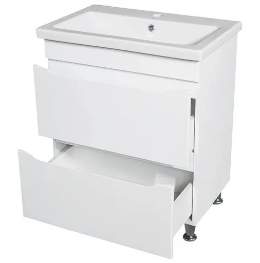 Тумба підлогова ПіК Альба Т8 з раковиною Cersanit Como 90 см Білий 30412 - фото 2