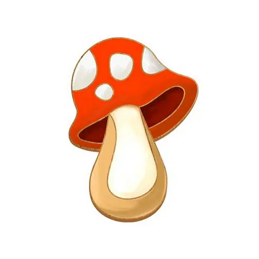 Заготовка броши для раскрашивания "Веселый мухомор" Fabrika Decoru FDZB-098 - фото 2