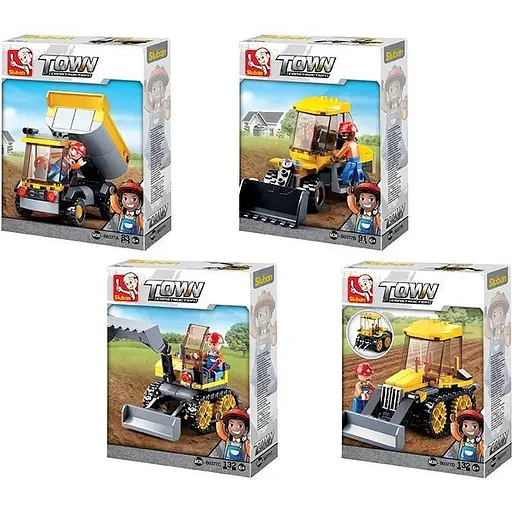 Конструктор SLUBAN Town Місто: Будівельна техніка, M38-B0377, 83 деталі, фігурка, (В асортименті) - фото 6