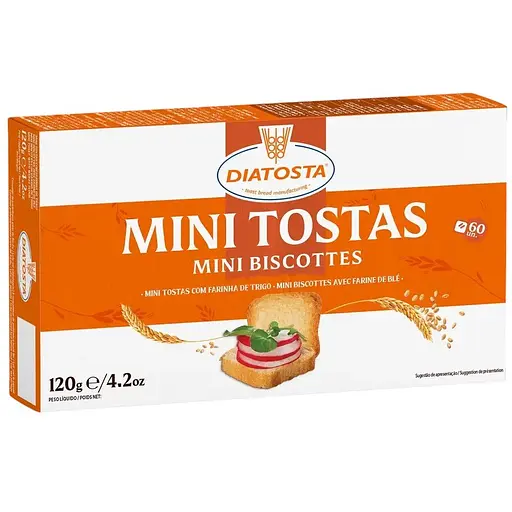 Тости пшеничні Diatosta Minigrill 120 г (618199) - фото 3