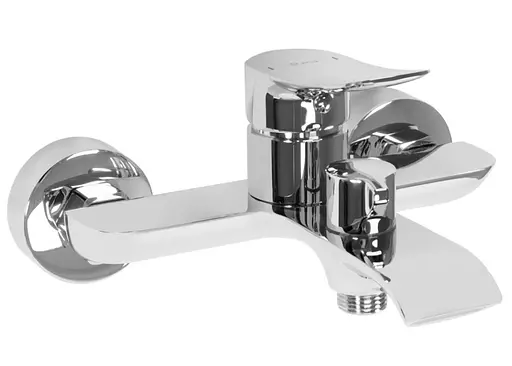 Смеситель для ванны Rea Dart хром настенный с изливом REA-B3301 Хром - фото 3