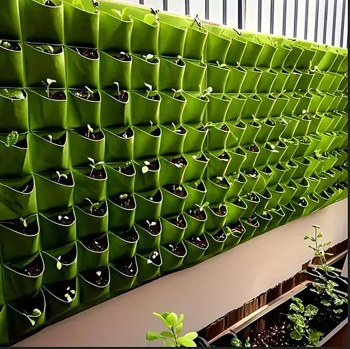 Підвісні горщики з тканини на 12 кишенів BKS Розмір полотна 60х80 см. - фото 6