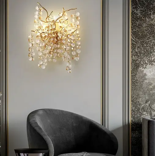 Настінний світильник в природніх мотивах Line F Арт. WB5069 - фото 2