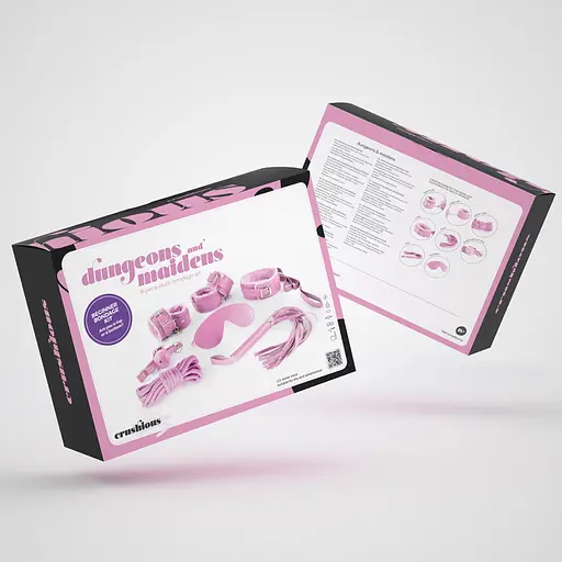 BDSM набір Crushious Dungeons Maidens (рожевий) - фото 21