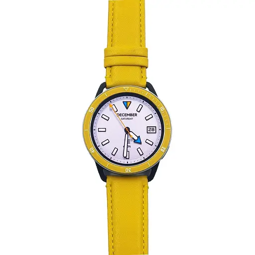 Ремінець шкіряний Tamister для годинника Xiaomi Watch 2/ 2Pro/ S4/ S3/ S2/ S1 22 мм Yellow - фото 3