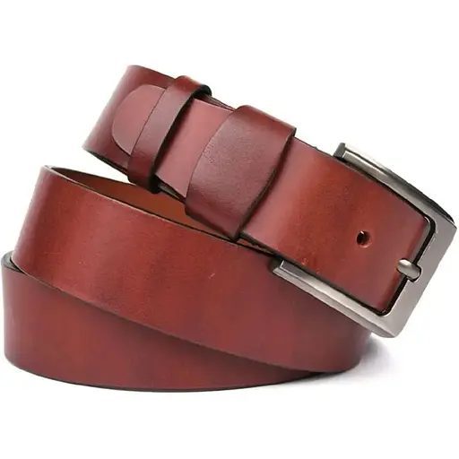 Ремінь шкіряний LIMARY коньячний 4х120 см acs0032074 - фото 1