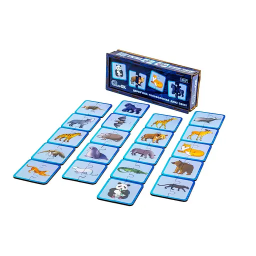 Дерев'яна головоломка "Дикі тварини" PuzzleOK Puz-44657, 40 елементів - фото 6