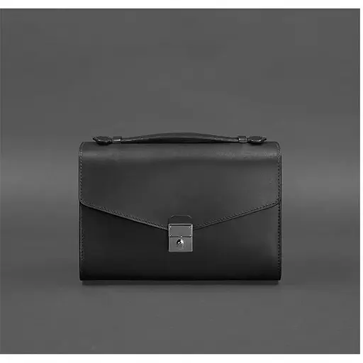 Жіноча шкіряна сумка-кроссбоді Lola чорна - фото 1