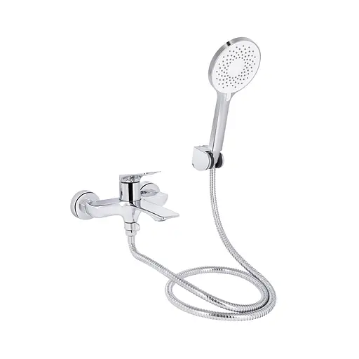 Смеситель для ванны Qtap Vlasta New (c душевым гарнитуром) QTVLA259CRM45642 Chrome - фото 1