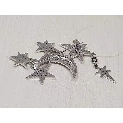 Срібна брошка Dear з фіанітами. 9008.1С - фото 3