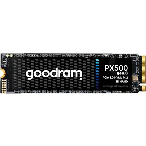 Твердотільний накопичувач SSD 256Gb Goodram PX500 (Gen.3) PCI-E 3.0 x4 M.2 2280 3D TLC 3200/1300 МБ/с (SSDPR-PX500-256-80-G3) - фото 1
