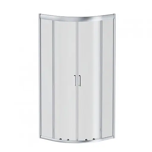 Душевая кабина Am.Pm Gem 80x80 см без поддона хром матовый W90UG-401-080MT, Универсальная, прозрачный, хром матовый - фото 1