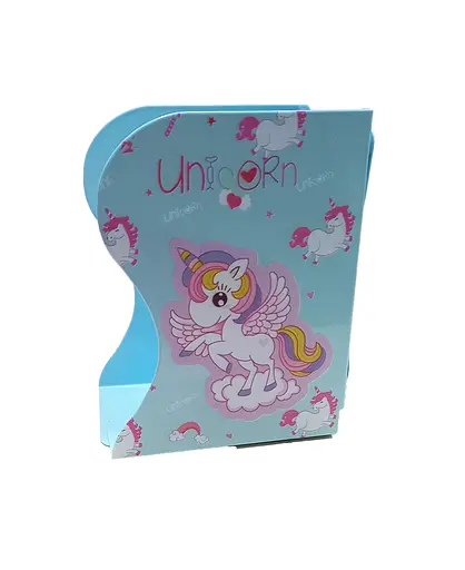 Підставка-тримач для книг "Unicorn" 666-770-S J.Otten металева 13 х17см (6908543217715) Блакитний - фото 1