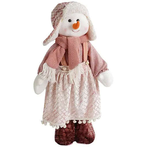 Новогодняя декоративная игрушка C 67791 с телескопическими ножками, снеговик.