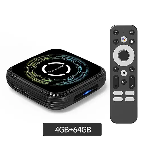 Transpeed H728 4/64Gb Android 14, Смарт ТВ приставка медіаплеєр 8K HDR Android SmartTV Box - фото 1