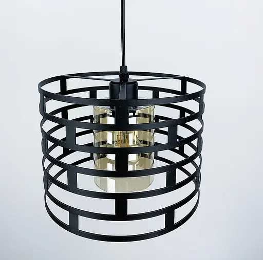 Підвісний світильник з металевим заокругленим каркасом Line.F 12716/1 - фото 8